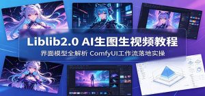 Liblib2.0 AI生图生视频教程:界面模型全解析,ComfyUI工作流落地实操-木子聊项目