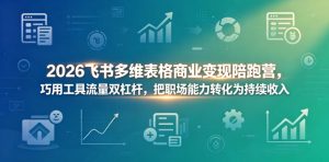 2026飞书多维表格商业变现陪跑营,巧用工具流量双杠杆,把职场能力转化为持续收入-木子聊项目