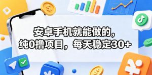 安卓手机就能做的,纯0撸项目,每天稳定30+-木子聊项目