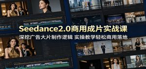 Seedance2.0商用成片实战课:深挖广告大片制作逻辑,实操教学轻松商用落地-木子聊项目
