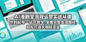 AI漫剧全流程运营实战课从创作到起号一站式教学，掌握完整变现路径，轻松打造长期轻资产副业-木子聊项目