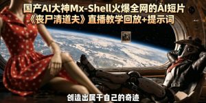 国产AI大神Mx-Shell火爆全网的AI短片《丧尸清道夫》直播教学回放+提示词-木子聊项目