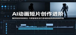 AI动画短片创作进阶：摒弃低效传统做法，巧用智能技法打造电影级质感短视频作品-木子聊项目