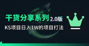 KS项目2.0期-拆本周结1W项目思路，几张图撬动流量群体，真的生猛-木子聊项目