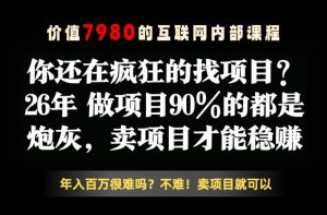 26年请不要疯狂的找项目了，卖项目远比你想象的暴利，你也可以月入10W+【揭秘】-木子聊项目