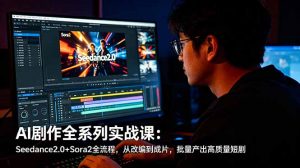 AI剧作全系列实战课：Seedance2.0+Sora2全流程，从改编到成片，批量产出高质量短剧-木子聊项目