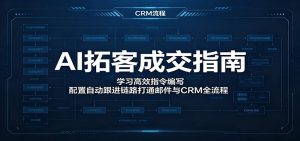 AI拓客成交指南：学习高效指令编写，配置自动跟进链路打通邮件与CRM全流程-木子聊项目