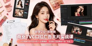 即梦2.0+剪映商业TVC口红广告大片实战课｜从分镜脚本创作到AI成片+后期精修，全流程打造品牌级产品广告-木子聊项目