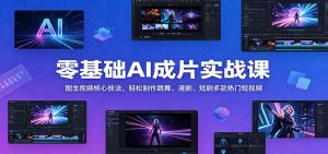 零基础AI成片实战课：图生视频核心技法，轻松制作跳舞、漫剧、短剧多款热门短视频-木子聊项目