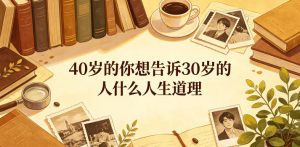 公众号付费文章：40岁的你想告诉30岁的人什么人生道理？-木子聊项目