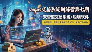 【海外美金AI搬砖】Vegas交易技术+聪明软件， 黄金期货日赚50-1000U， 长期稳定，小白轻松上手-木子聊项目