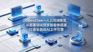 OpenClaw 一人公司训练营，从部署调试到多智能体搭建，打造全自动 AI 工作引擎-木子聊项目