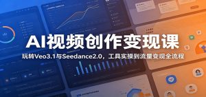 AI视频创作变现课：玩转Veo3.1与Seedance2.0，工具实操到流量变现全流程-木子聊项目