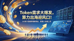 Token需求大爆发，算力出海迎风口！从0到1搭建跨境新商业，普通人也能上车-木子聊项目