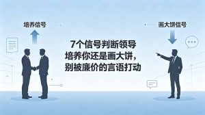 付费文章:7个信号判断领导培养你还是画大饼,别被廉价的言语打动-木子聊项目