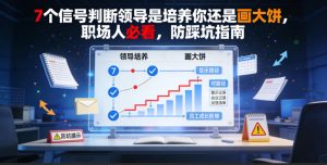 付费文章:7个信号判断领导是培养你还是画大饼,职场人必看,防踩坑指南-木子聊项目