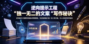 逆向提示工程教您突破AI常规限制,写出独具魅力独一无二的文案,引人注目的写作秘诀【原创双语字幕】-木子聊项目