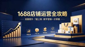 1688店铺没流量？产品上架不到7星？数字营销不会投？全套运营技能一次学(更新6月-木子聊项目