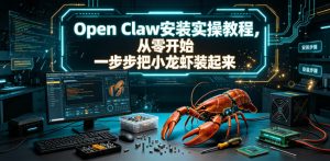 Open Claw安装实操教程,从零开始一步步一步步把小龙虾装起来-木子聊项目