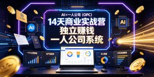 AI×一人公司(OPC)14天商业实战营,用AI帮你搭建一个属于你自己的、能独立賺钱的一人公司系统-木子聊项目