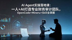 AI Agent实操落地课:一人+AI打造专业财务审计团队,OpenCode+Mineru+Skill全掌握-木子聊项目