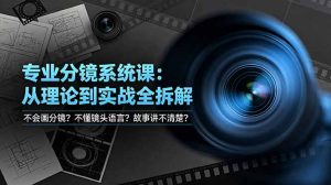 不会画分镜？不懂镜头语言？故事讲不清楚？专业分镜系统课，从理论到实战全拆解！-木子聊项目