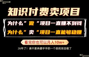 普通人为什么能够靠卖项目轻松月入10W+，而做项目却容易成炮灰，卖项目为什么能够稳賺不赔？【揭秘】-木子聊项目