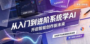 从入门到进阶系统学AI,开启智能创作新未来,两门课程,全面提升你的AI创作能力-木子聊项目