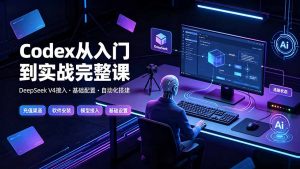 Codex从入门到实战完整课|充值·安装·接入DeepSeek,记忆·插件·Skill·CLI·MCP全拆解-木子聊项目